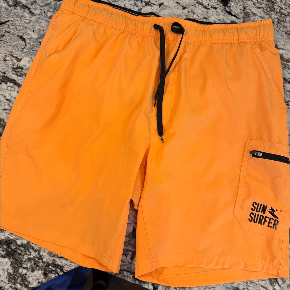 Men's Orange Swim Shorts